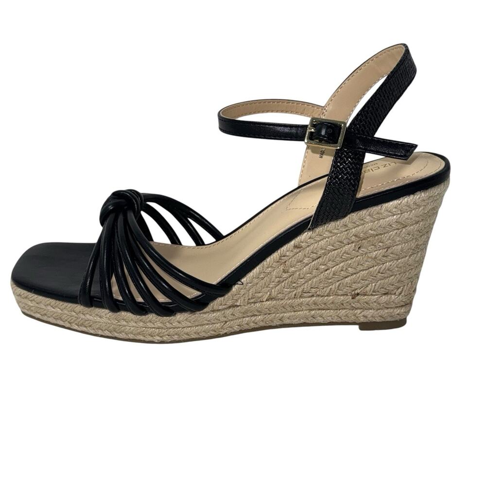 Liz Claiborne Women's Marcos Wedge Sandals in black Size 9.5M - Picture 12 of 16